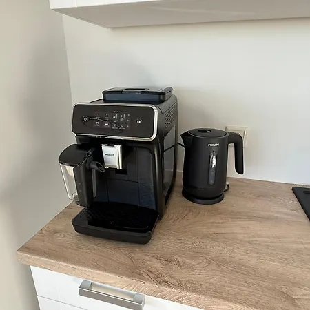 Penthouse Mit Sauna, Jacuzzi & Tischkicker Apartmán *